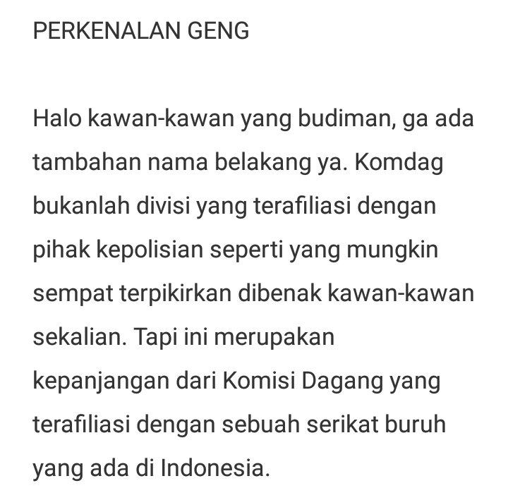 KOMDAG_'s tweet photo. Untuk diviralkan segera 😎 https://t.co/rcUOkeZQbx