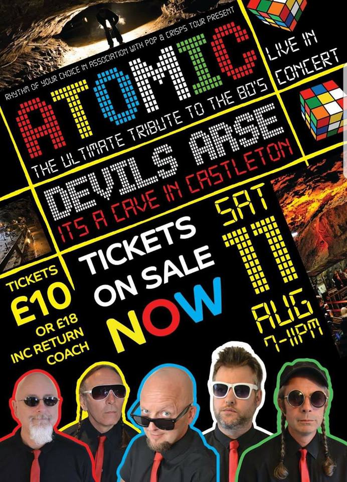 So, it's our little bands 4th Birthday this year and what a way to celebrate! Come and join us for our Birthday bash in Castleton 11th August. Message us at Atomicsheffield on Facebook for tickets. Be great to see you! 😀