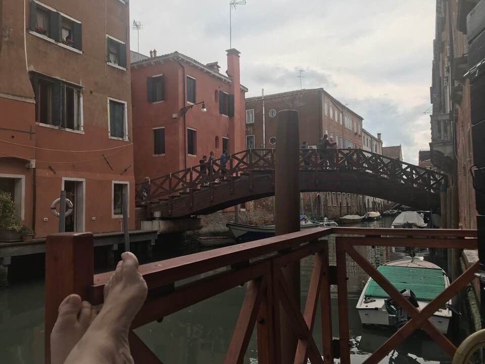 singingcentre's tweet photo. Putting my feet up in my #Venice apartment before next term’s #voiceclub #singing courses in CrouchEnd start! #inspiration #singer #Relaxed https://t.co/WZtexDyINc