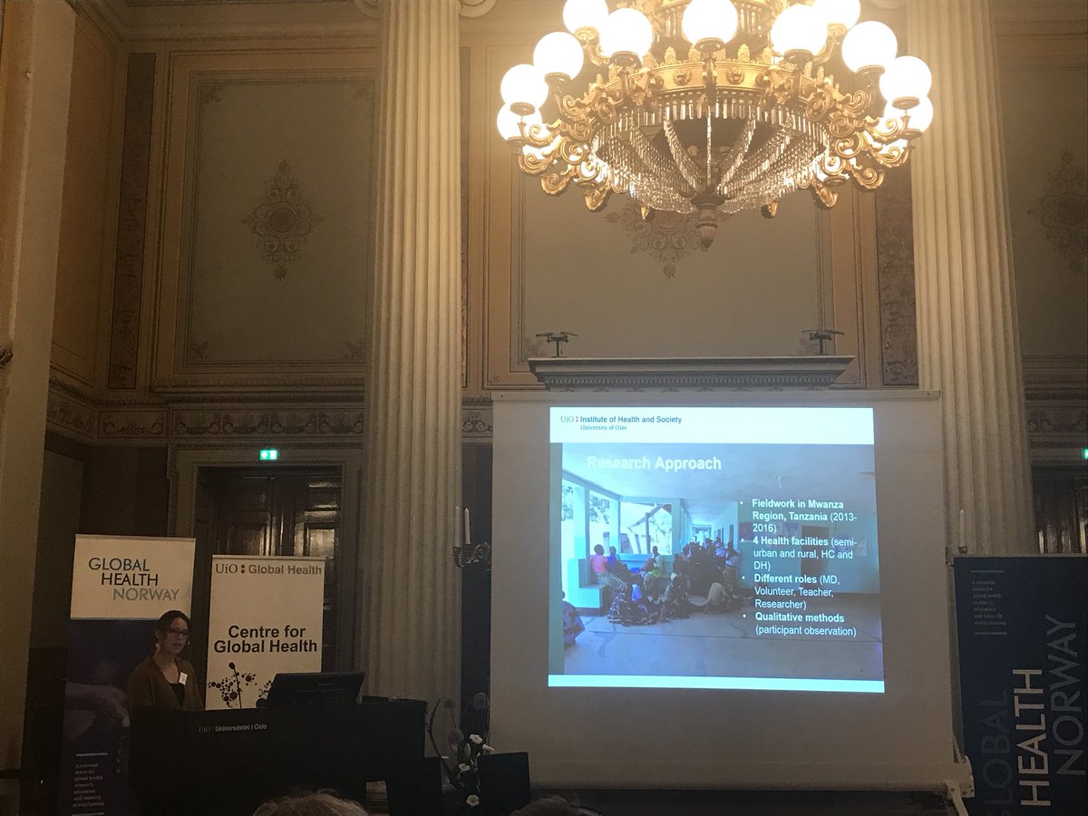 NRSGlobalHealth's tweet photo. More PhD students from @NRSGlobalHealth presenting today. Andrea Solnes Miltenburg from @UniOslo_GH talkes about «maternal health and Quality of care: improvment and opportunities» #NGHC2018 https://t.co/y24YIejGGI