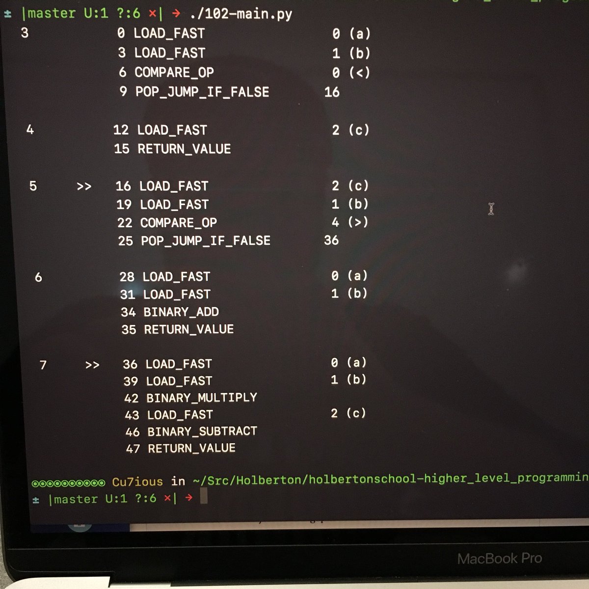 SergioGarkusha's tweet image. Bytecode is fun #pythonisfun