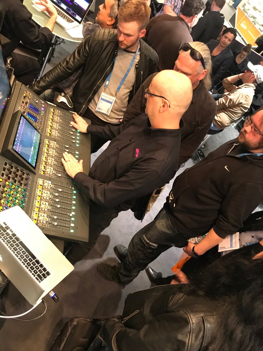 AvidLiveSound's tweet photo. Come and check out the latest control surfaces for the @Avid VENUE Live Sound Unified Platform at @pls_frankfurt 2018, Hall 3.1, booth G91. Meet renowned FOH engineers and see the new 48D, 24C and 16C consoles in action.

#PLS2018 #Avid #livesound #S6L https://t.co/FC91ke5rRA