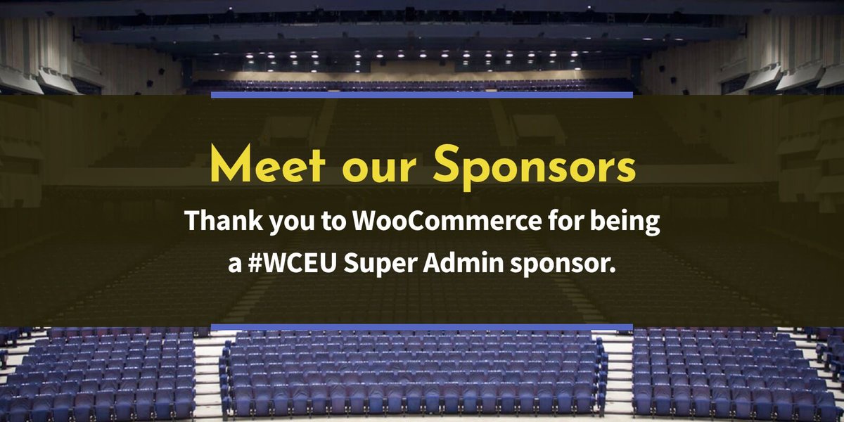 Thank you to WooCommerce for being a #WCEU Super Admin sponsor.