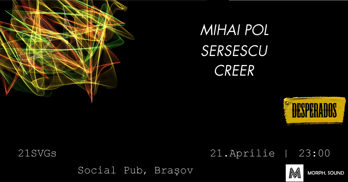 Entrepr3nation's tweet photo. Ce faceți pe 21 aplilie? MORPH. Sound este un concept de petreceri care se concentrează pe calitate, având ca focus principal muzica techno. Următorul eveniment va fi organizat în SocialPub Brasov pe data amintită mai sus.

#entreprenation #entrepreneurshipacademy #eastory https://t.co/KNfV05j7Ct