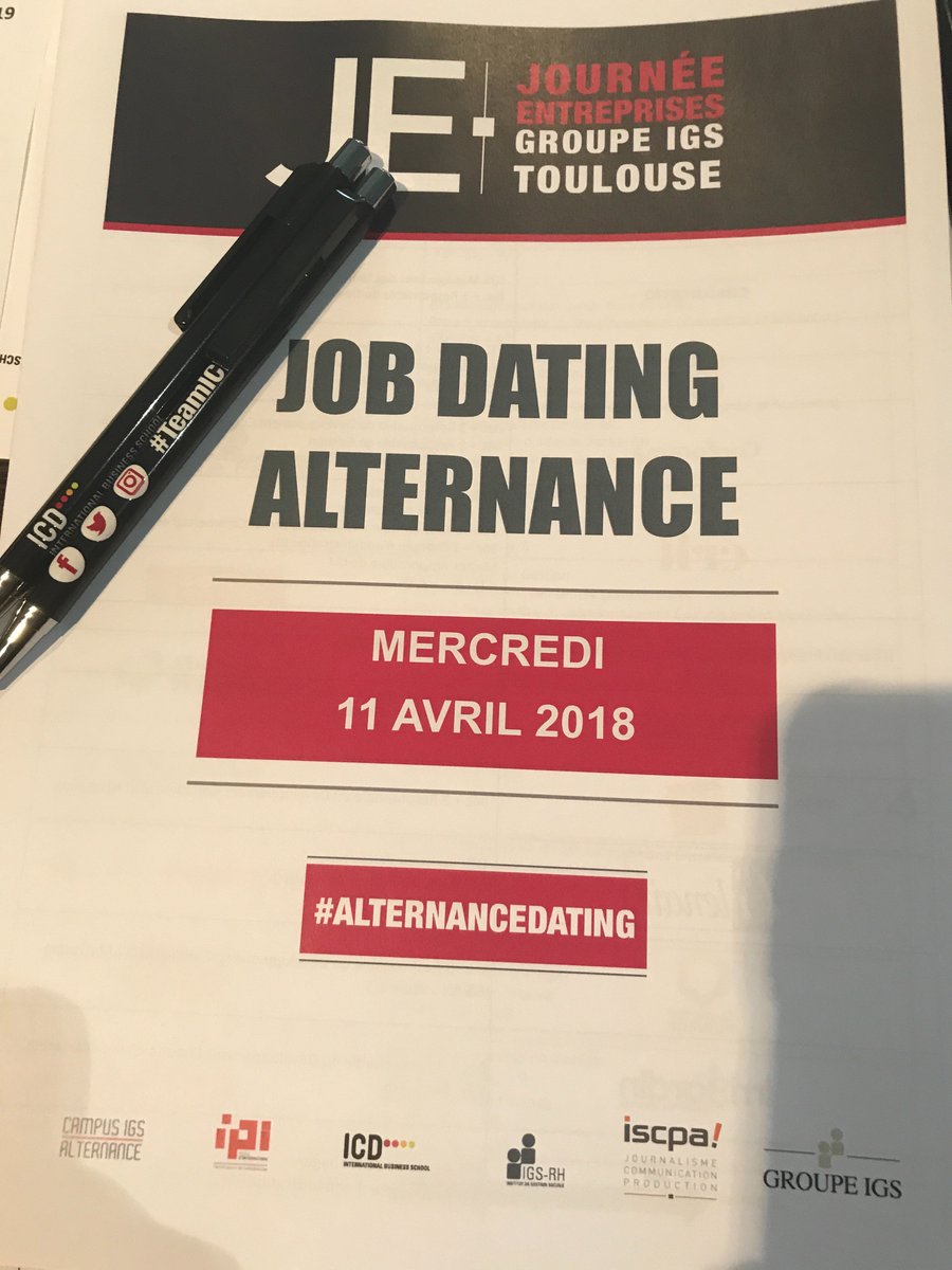 QuintanarAudrey's tweet photo. Aujourd’hui c est la #journeeentreprises du @GroupeIGS_31 ! Une journée #jobdating à l’attention de nos futurs #ICDiens @icd_commerce #toulouse @Toulouse #alternancedating #teamICD https://t.co/p0Bw8PZQ01