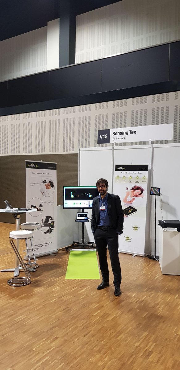 SENSINGTEX's tweet image. Ready to start at @IDTechExShow Visit our Booth V18 and see our #SensingMatPlatform #SmartTextiles #PressureMapping #SmartMaterials #Sensors