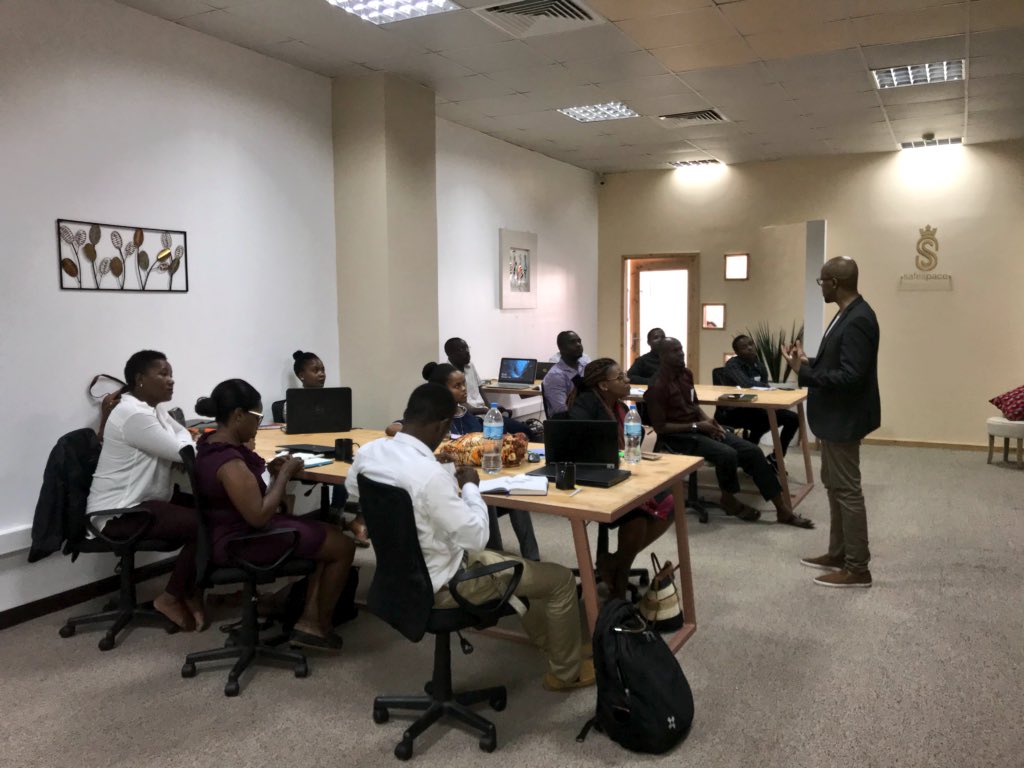 TheLaunchPadTZ's tweet photo. #HappeningNow Our First Train The Trainers being held today and hosted by @safe_spaceco It is a privilege to work with an amazing group of committed, self driven young Tanzanians.  #LaunchPadTZ #SkillsDevpt #FutureOfWork #YouthEmpowerment https://t.co/rZQ89rJ1nP
