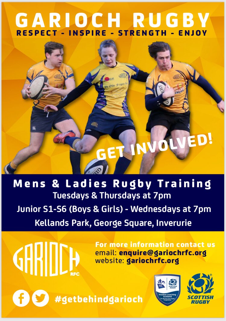 Garioch are looking to recruit players for the remainder of the season and building for next. Get involved in a fantastic club that offers a lot to members. Contact @DaveDuguid if interested

@BigRigRugby @Scotlandteam @happyeggshaped @eventsinverurie  @ee_sport @AberdeenshirePE