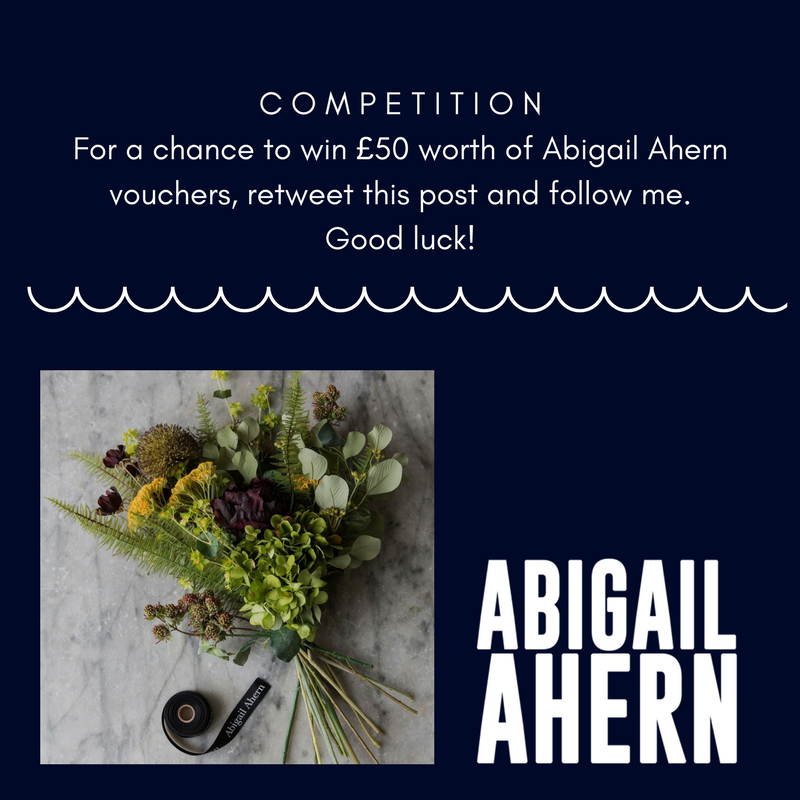 COMPETITION TIME! For a chance to win a £50 Abigail Ahern voucher, retweet this post and follow me. Good luck! #winitwednesday #win #competition #giveaway #contest #winit #giveaways #contestalert