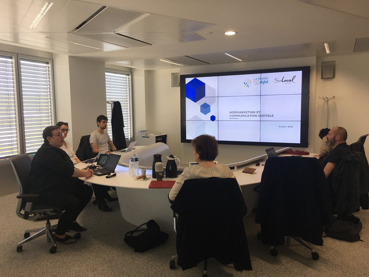 SO_digital's tweet photo. Le #booster6 étudie le marketing digital chez @SoLocalGroup ce matin ! Merci à @MicheleBrual !
@MusaDecimaParis @Citygooo @Artify_fr https://t.co/VadIsxAyJw https://t.co/3jQaFqHmvv