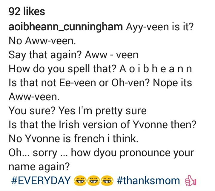 cait_cun's tweet image. My daughter made sure I saw this on Instagram!!😂
#sorrynotsorry #irishnames