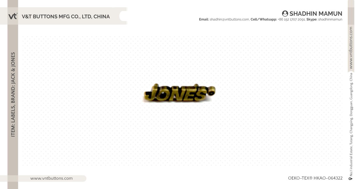 vntbuttons's tweet image. V&amp;amp;T Buttons ❤ JACK &amp;amp; JONES
#vntbuttons #metal #accessories #button #denim #label #fashion #collection #denimbutton #metalbutton #denimaccessories #metalaccessories #premium #trim #jandj #jackandjones #jacknjones @vntbuttons @JackandJonesTM