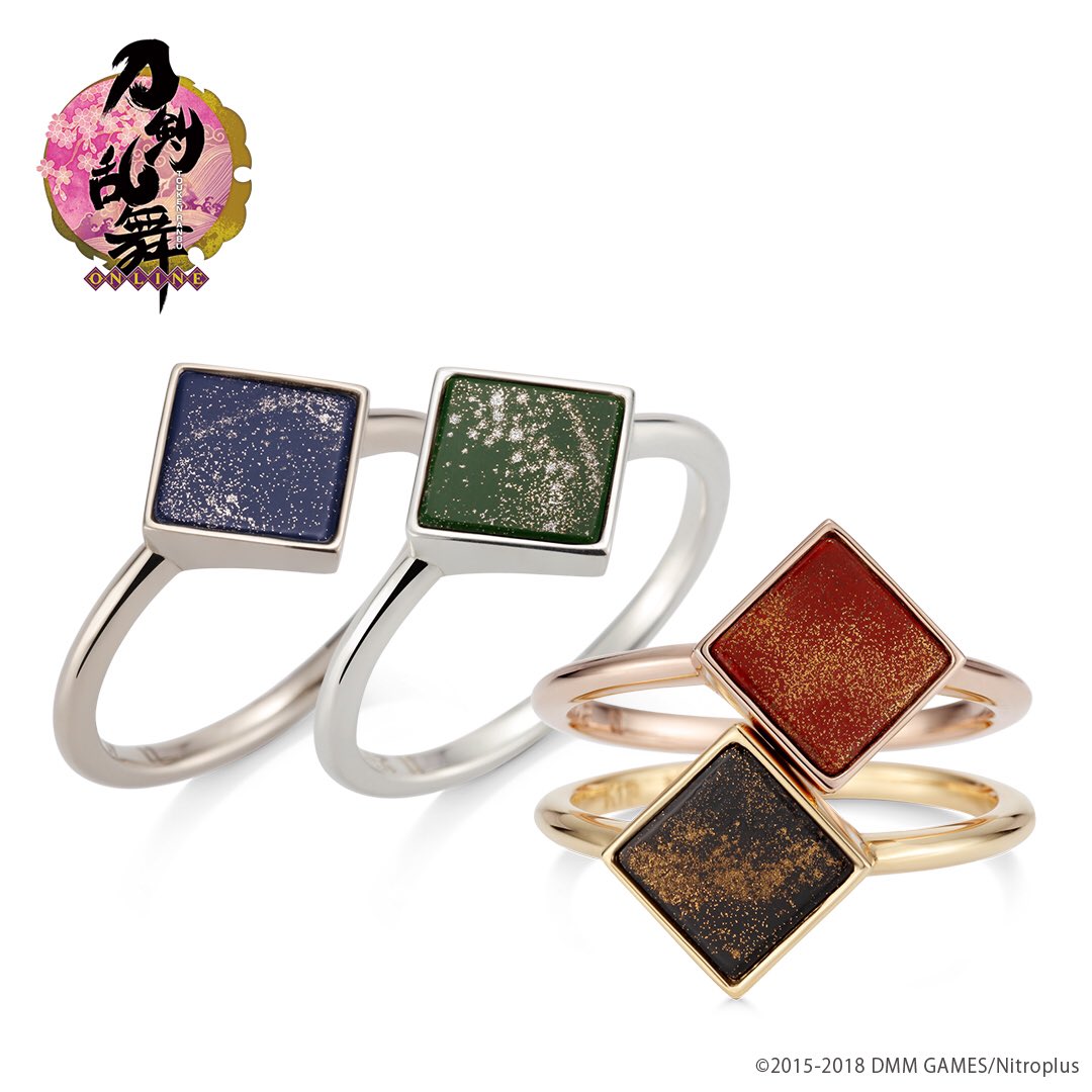 刀剣乱舞-ONLINE-】リング「蒔絵-彩-」。 伝統技法である「蒔絵」を