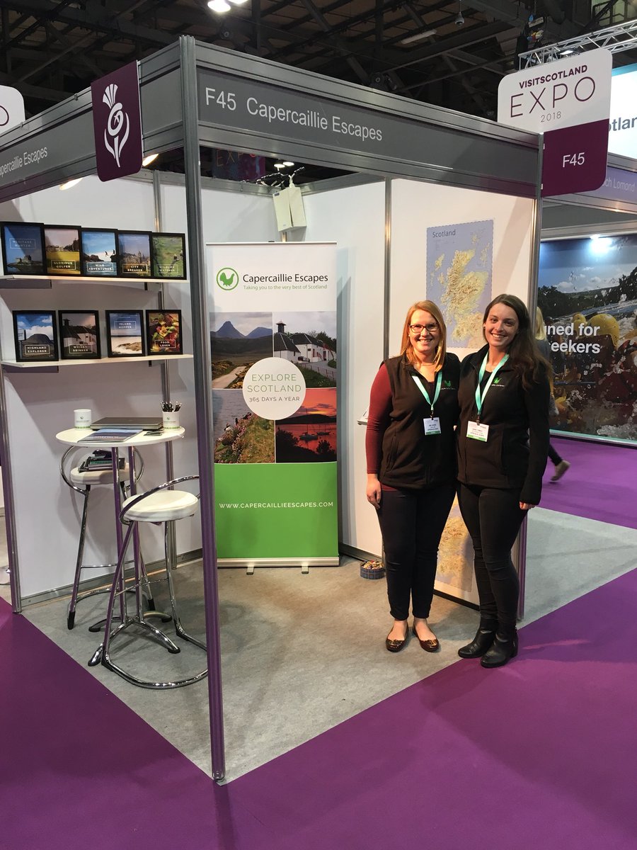 GoCapercaillie's tweet photo. We’re ready to EXPO - looking forward to meeting everyone @VisitScotExpo Come and say hello at stand F45 #visitscotexpo #scotland #glasgow https://t.co/zSe1b9PK5I