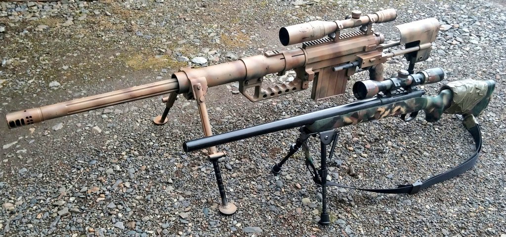 アダムス川戸道 Sur Twitter 我が家のaresチェイタック シャイタック M0とvsr 比較するとやはりデカ過ぎるチェイタック ゲームでの実用性は多分無い Vsr軽いし当たるし本当に優秀 あと安いし サバゲー