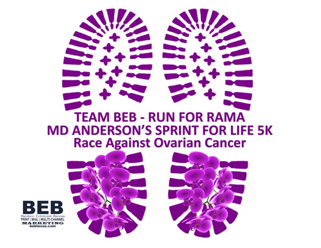 BEBTX's tweet photo. Team BEB Run For Rama has over 30-walkers signed up for @MDAndersonNews @SprintforLife Race Against Cancer coming May 5th. Read why https://t.co/sXARiIPDpi #runforrama https://t.co/5FF395imVx
