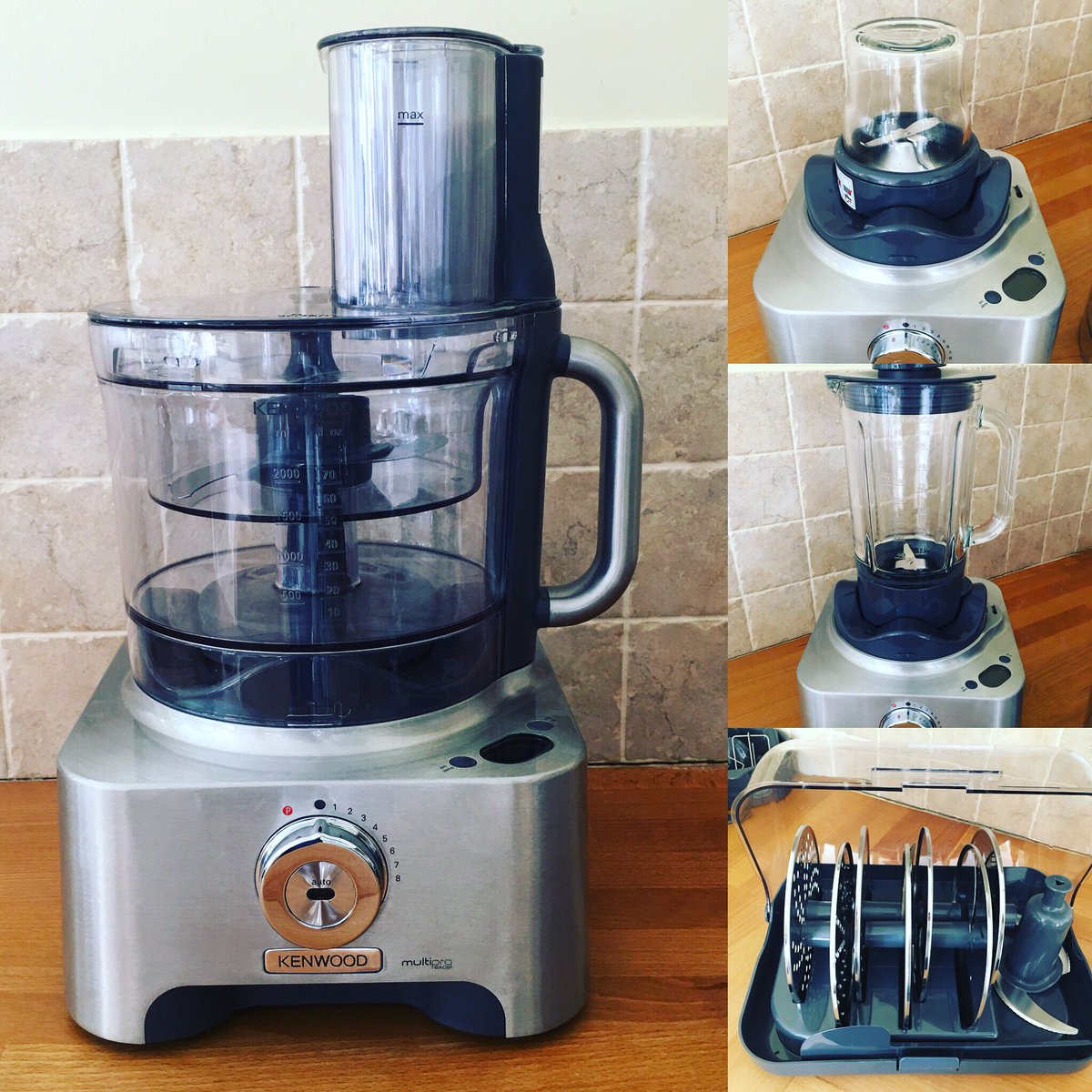 emsworthcookery's tweet photo. Is a bird, is it a plane? No it’s a @kenwoodworld #multipro excel FPM910. The food processor extraordinaire! So far all we’ve made is a smoothie for our breakfast, but much more to come! #kenwood #emsworth #cookeryschool #homeofhomecookery #gadget #kitchengadget #foodprocessor https://t.co/ulEN4GevZr