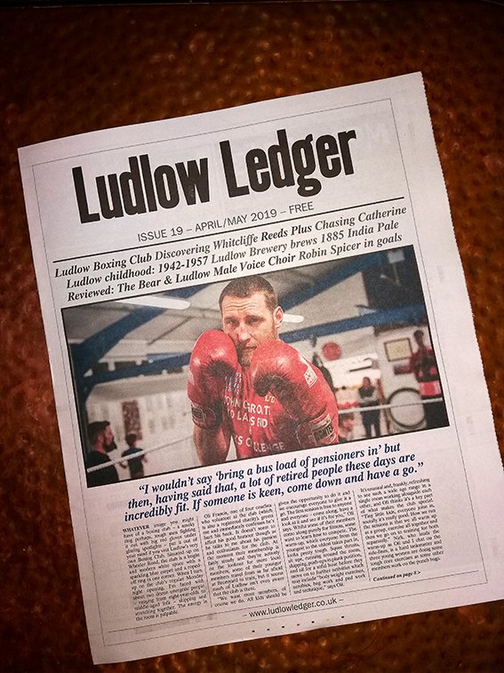 Issue 19 of Ludlow Ledger has arrived this morning: revised tabloid format and out for delivery once the rain's subsided... Thank you to all the supporting advertisers that make the Ledger possible.