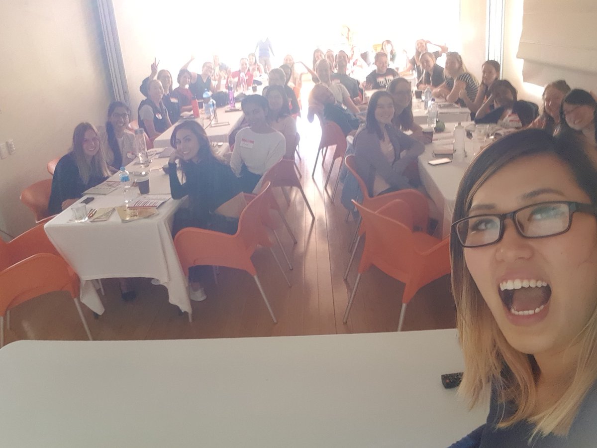 GenevieveSyn's tweet photo. Having an amazing time at the @telethonkids Student Development Program 2018 showing the kiddos how to use social media for sci comm #tkisdp2018 #womeninSTEMM #science https://t.co/0YlpljEcGj