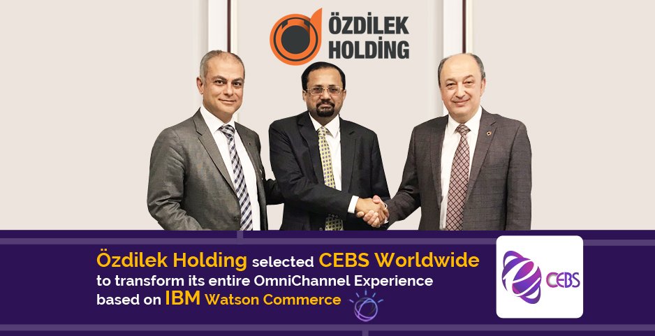 CEBSWorldwide's tweet photo. #CEBS is committed to improve omni-channel retail experiences for Ozdilek Holding, Turkey  using #IBM Watson Commerce.
In pic: @onderkarademir, @satishswaroop , @unalsertac https://t.co/5fDHjzXXZM