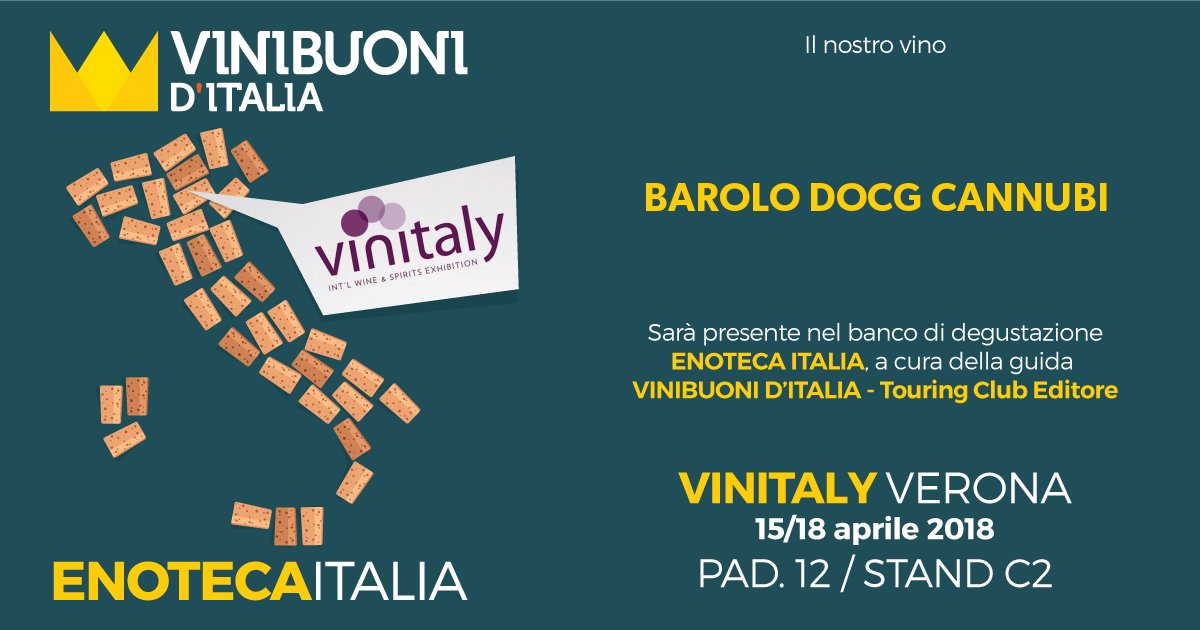 BorgognoFlli's tweet photo. I nostri vini saranno presenti al #Vinitaly2018 anche presso al banco di degustazione presso il Padiglione 12 , Stand C2 delll'ENOTECA ITALIA #vinibuoniditalia https://t.co/xEls3Pdarc