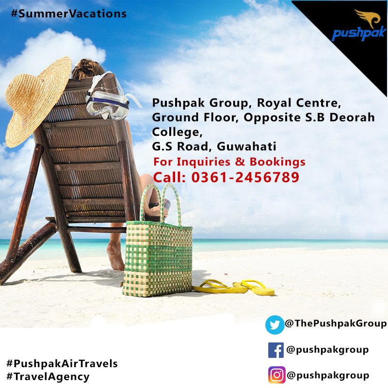 ThePushpakGroup's tweet photo. May is the time to escape from scorching heat and take your family to a summer vacation. Here are some suggestions for you.
#PushpakGroup #PushpakAirTravels #SummerVacations #Summers #Trip #HimachalPradesh #AndharaPradesh #Ooty #Manali #Kerela #Lakshwadeep #Travel https://t.co/p4bLpANl8o