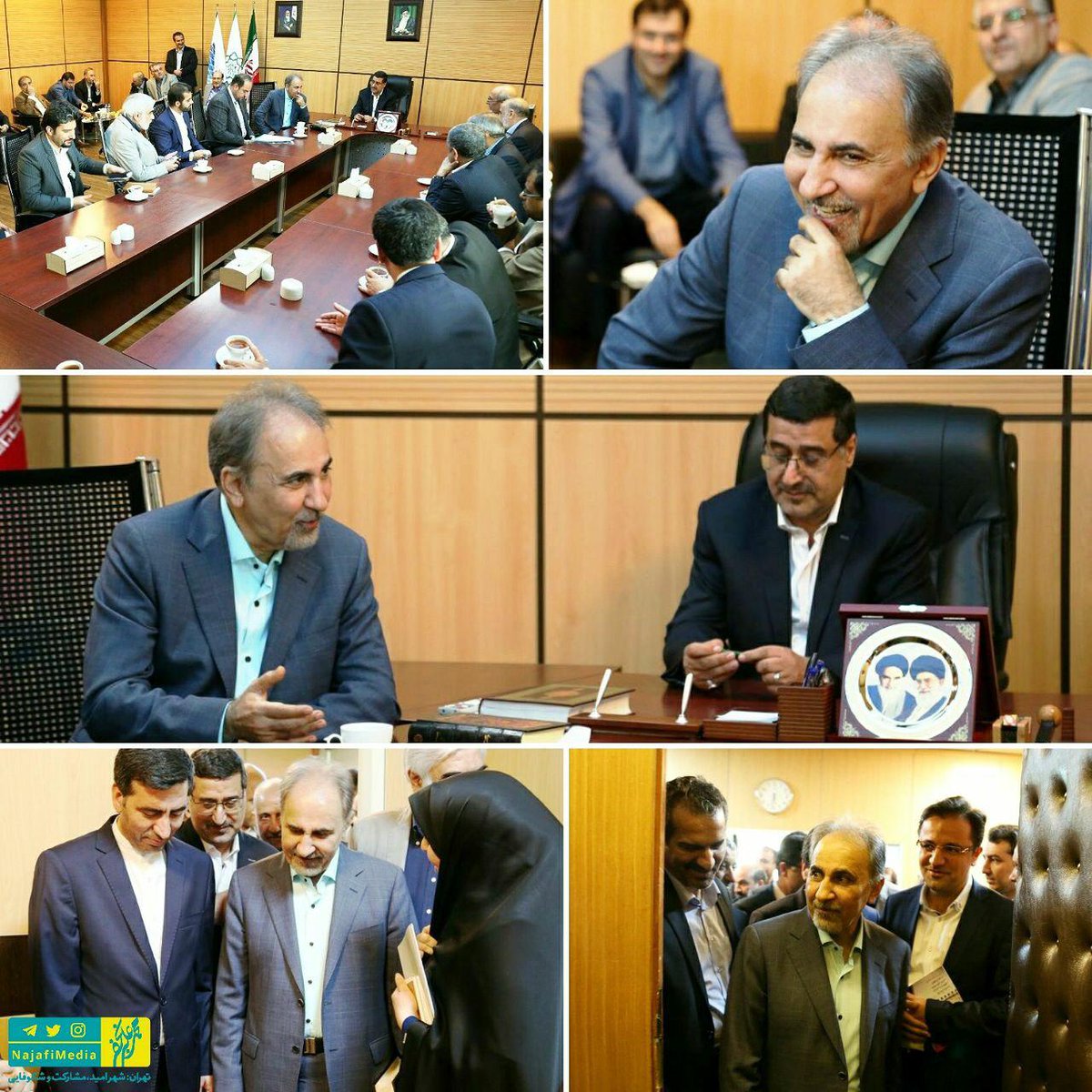 NajafiMedia's tweet photo. نشست صمیمانه محمدعلی نجفی با معاونان و مدیران #شهرداری در پایان نشست فصلی مدیران #شهرداری_تهران https://t.co/ibCNZuxc7G