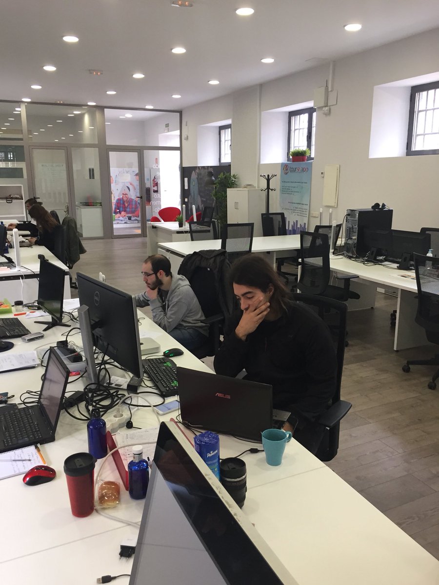 TourSnappHQ's tweet photo. Working hard :) Getting our first release-version in shape for the @StartupOle . In @OpenFuture_Seg @TourSnapp #Workinghard ;) https://t.co/7bY60l0vc2
