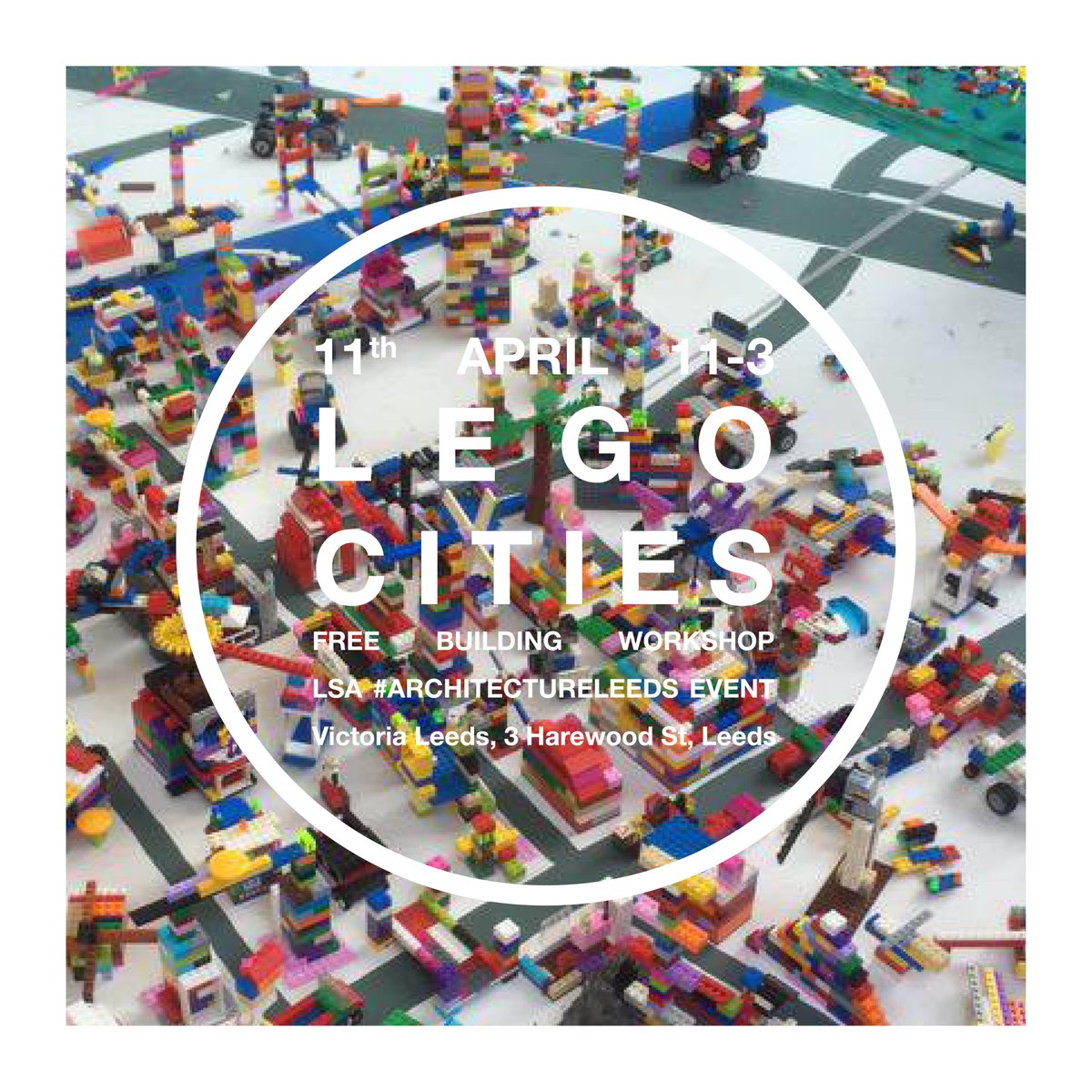Leedsarchitects's tweet photo. kicking off #architectureleeds #events today is our fantastic and free @LEGO_Group #fantasticalcities #building #workshop running 11 - 3 today @VictoriaLeeds_ for all those looking to #playlego / #architect! https://t.co/45oipndumX