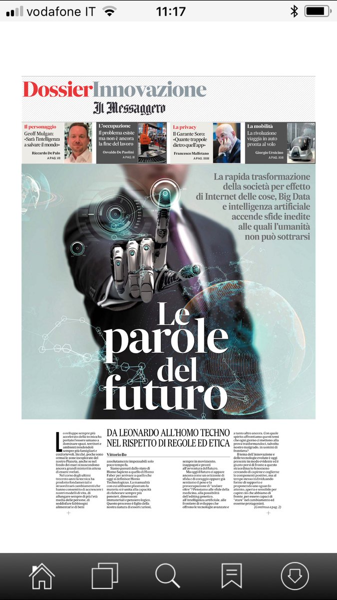 Le parole del futuro: convegno a Roma alle 15, in streaming sul pc, speciale di 24 pagine sul giornale. Tutto oggi grazie a <a href="/ilmessaggeroit/">Il Messaggero</a>
