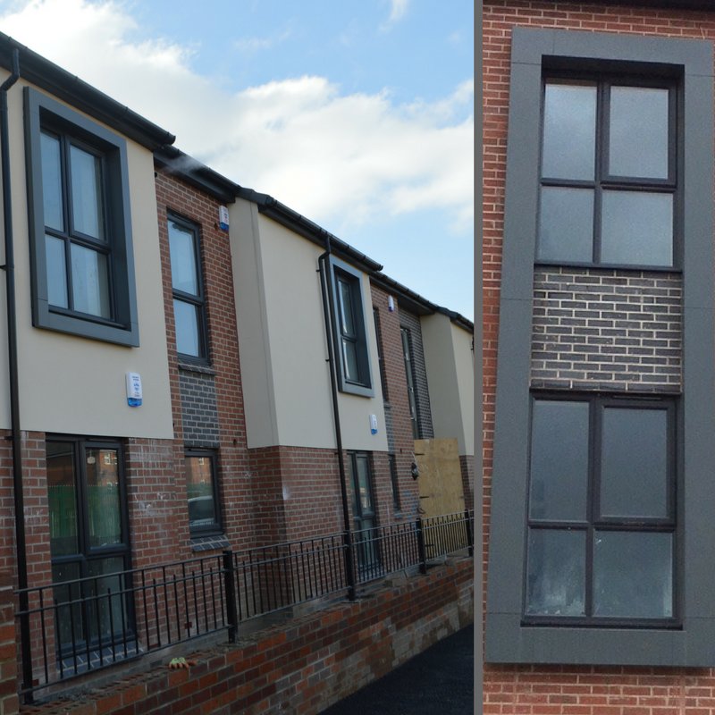 JWDArchAli's tweet photo. #aluminium #ppc #Windowsurrounds #Windowpods at Bramcote Avenue, #Wythenshawe, #Manchester for @Lovell_UK https://t.co/BPhKQYi1YP