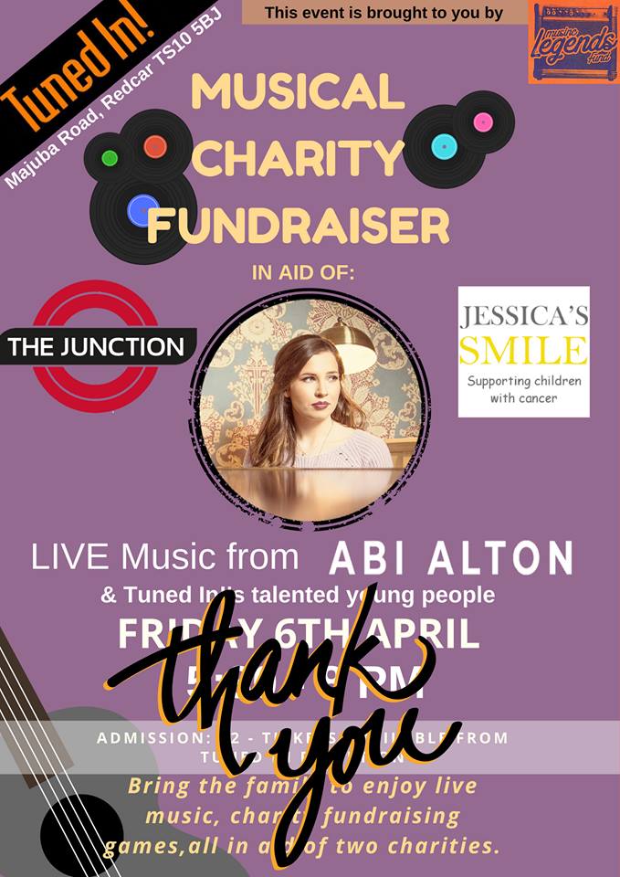 Thank you to the young people at <a href="/_TunedIn/">Tuned In!</a> for your brilliant work organising last Friday's charity night with <a href="/abialton/">Abi Alton</a> and <a href="/Musinc_/">Musinc</a>! 

Over £375 was raised which will be split between ourselves and @jessicassmile 👏