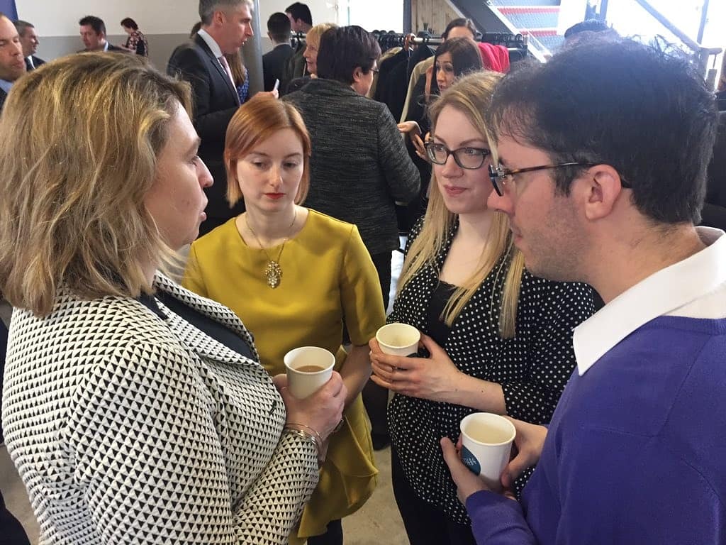 AlumNI NI Group members attended a breakfast reception this morning hosted by the Secretary of State The RT Hon Karen Bradley MP, to mark the 20th Anniversary of the Belfast Good Friday Agreement. #GFA20