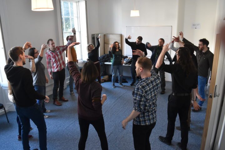 BITheatre's tweet photo. Rehearsals well under way for Big April Show!
20th & 21st April | 8pm | ยฃ10/ ยฃ5
Have you got your tickets yet?
#bristol #improv #theatre #bigaprilshow #unscriptedplayers https://t.co/EWKj8BAkXD