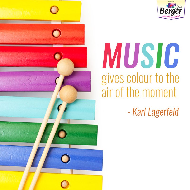BergerPaintsInd's tweet photo. Magic of colour is in everything, even music. #ColourQuote https://t.co/9qLRoEdCSy