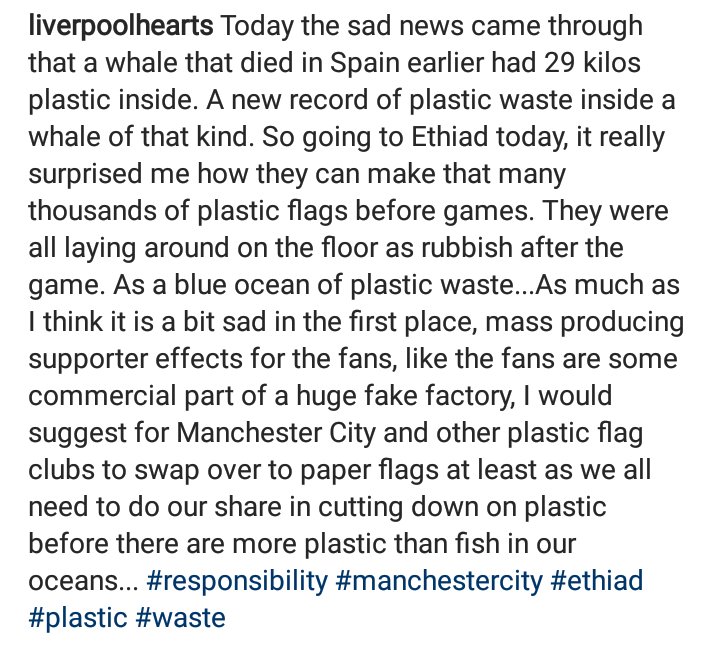 😢😔
#MCILIV @ManCity
#plasticflags #plasticfree #plasticfreesea