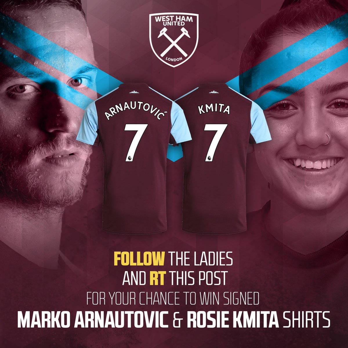 It's competition time! 

Fancy winning not 1️⃣, but 2️⃣, signed West Ham shirts? 😍

Look no further! ⬇️
