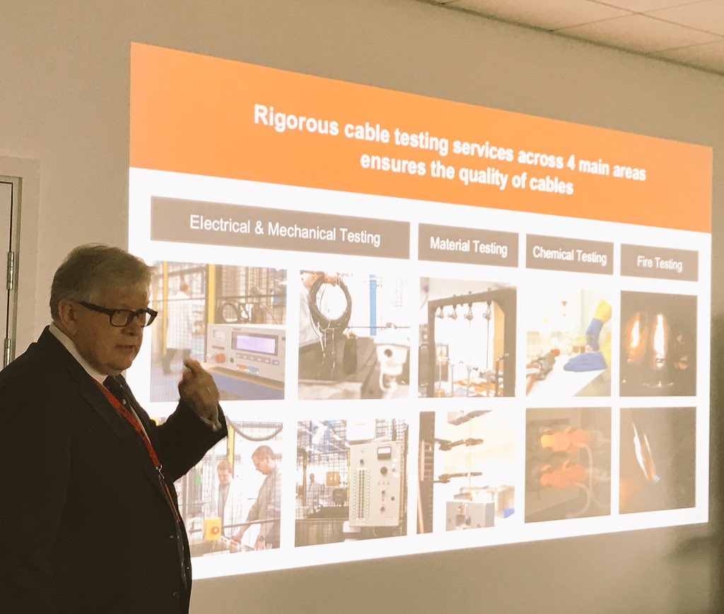 BASECCables's tweet photo. Our #technicaldirector Dr Jeremy Hodge is giving a talk on #BASECCables #BASECCertification in the conference room. #sparks @sparksmagazine #UKelectricalapprenticeoftheyear #BASECsponsor https://t.co/9c1qLwBAP8