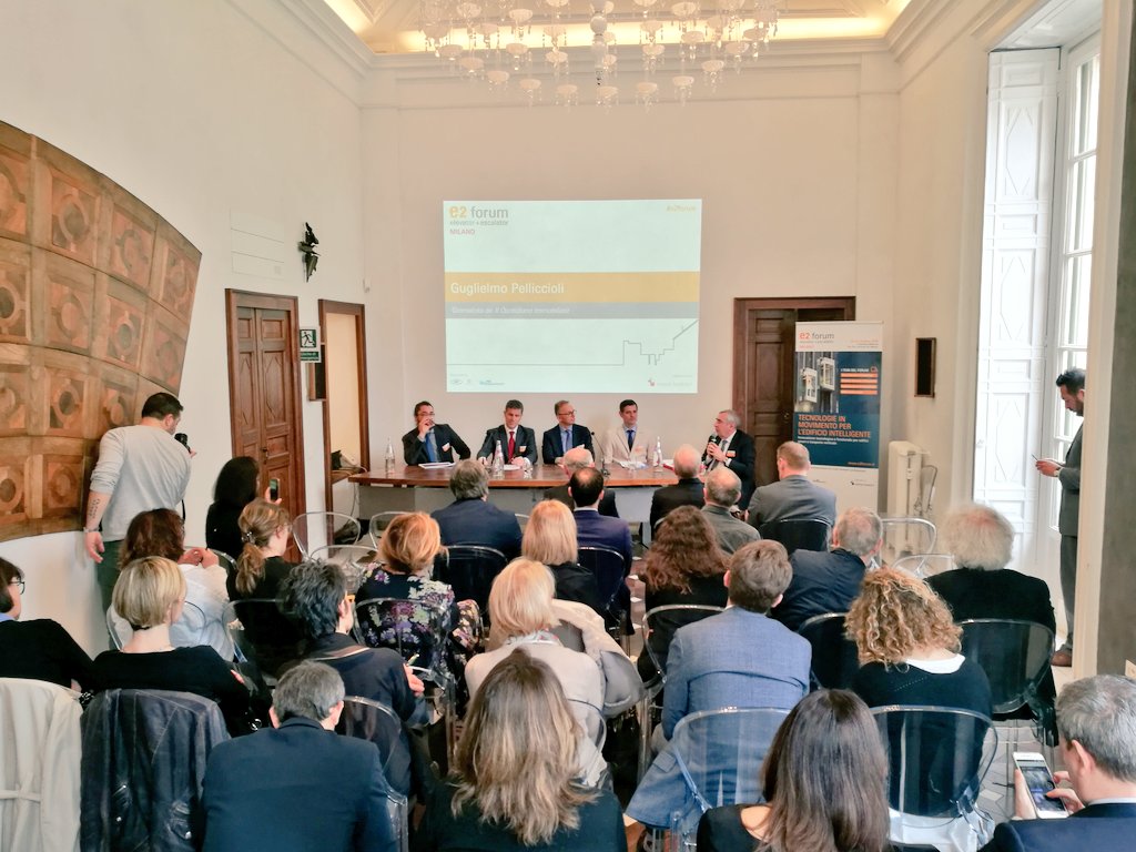 messefrankita's tweet photo. Tavola Rotonda moderata da Guglielmo Pelliccioli, giornalista @DailyRE.
Con A. Fumagalli, @SchindlerNA Italia, D. Magni, @thyssenkrupp Italia, M. Bellei, Montanari e D. Trabucco, Vice Presidente Comitato Scientifico #E2Forum – @iuav. #smartbuilding #ascensori #innovazione https://t.co/gBIpp4UlXq