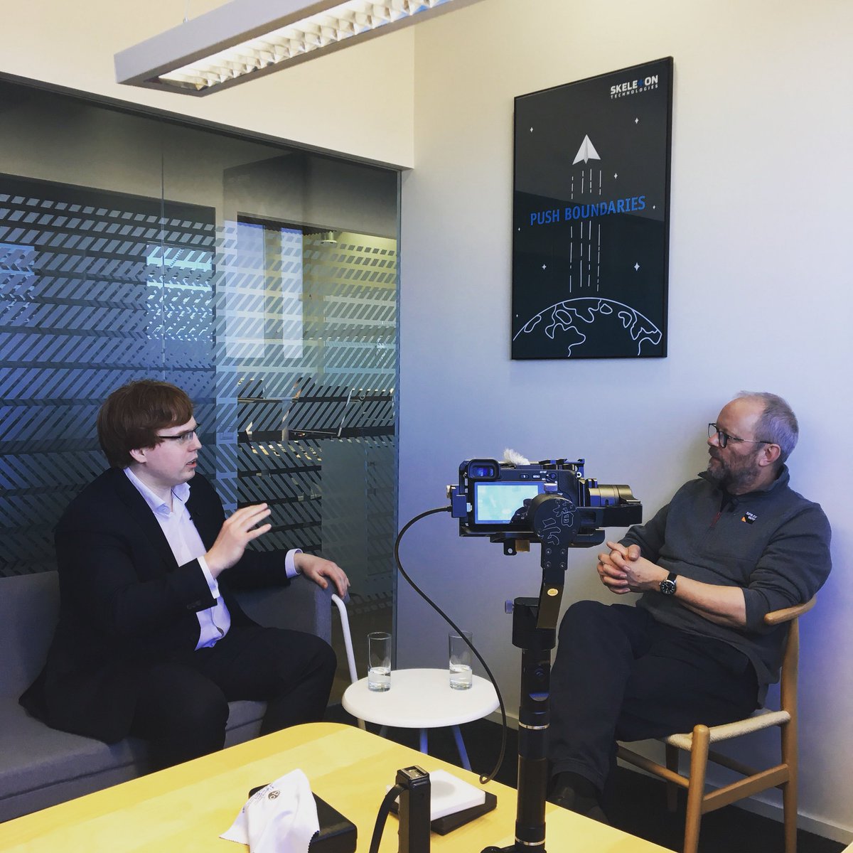 fleishmanEU's tweet photo. Today our digital team is in Estonia learning about ultracapacitors with influencer @bobbyllew of @FullyChargedShw (and Red Dwarf 🤩)  #skeletontech 🔋 https://t.co/YuIvuNUqHn