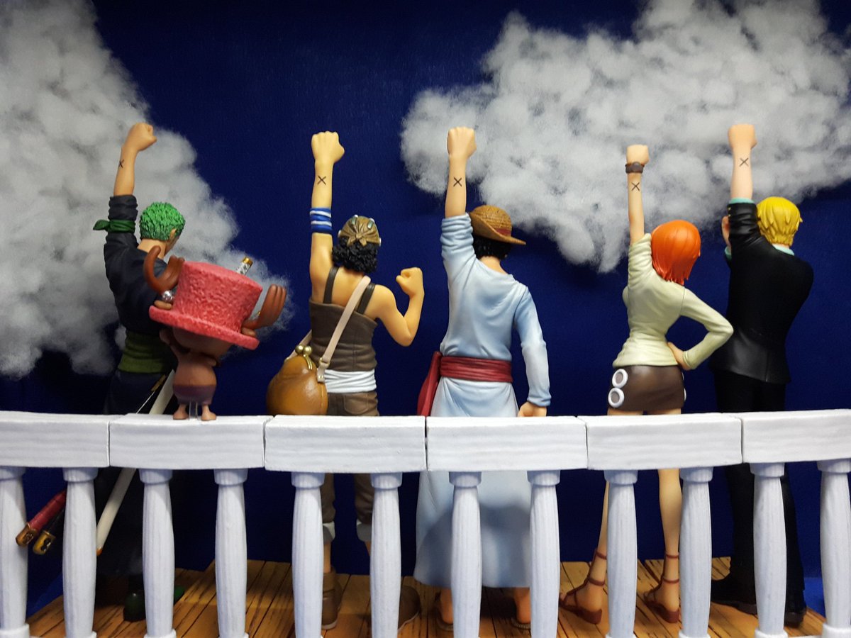 Take World12 皆さん 先日のツイートに沢山の反応 有り難うございました M M 知ってる人は またか って思うでしょうけど ディスプレイを紹介していきますので宜しくお願いします 先ずは 仲間の印 ワンピースフィギュアを投稿しよう T