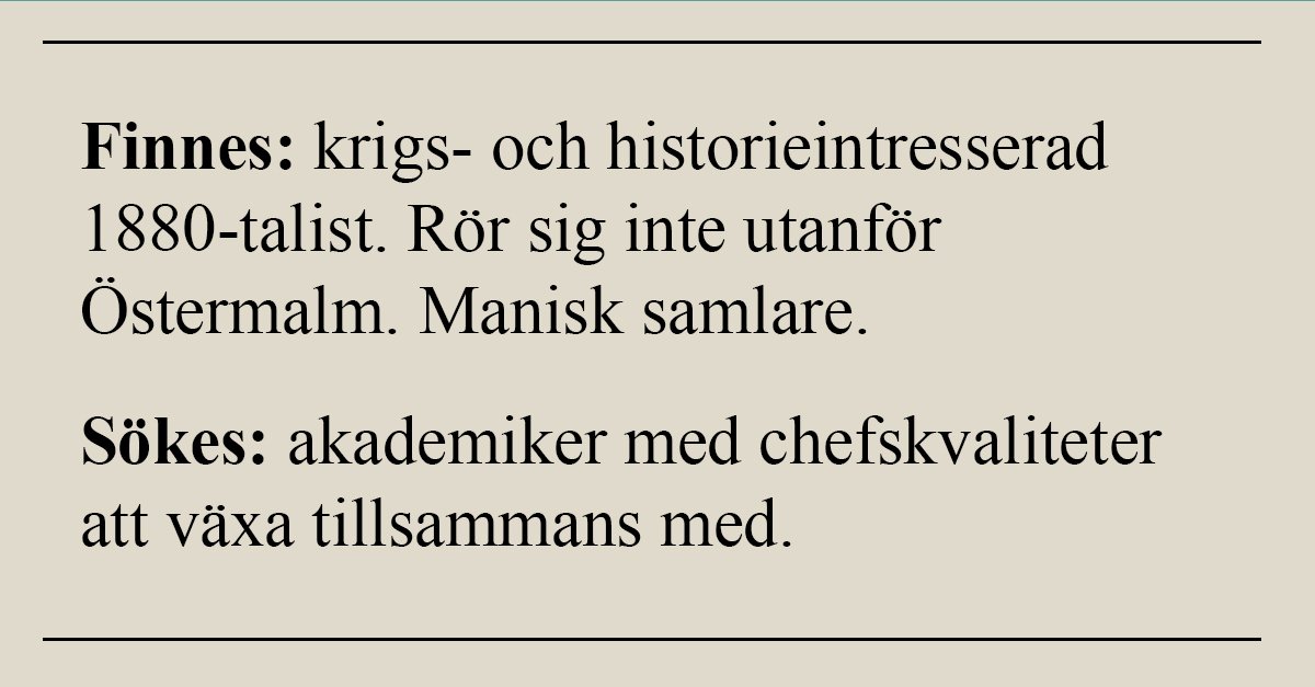 Kan det bli vi? Armémuseum söker enhetschef till enheten för fakta och föremål, sista ansökningsdag 22 april! #jobb #nyttjobb #ledigajobb sfhm.se/om-oss/jobba-h…