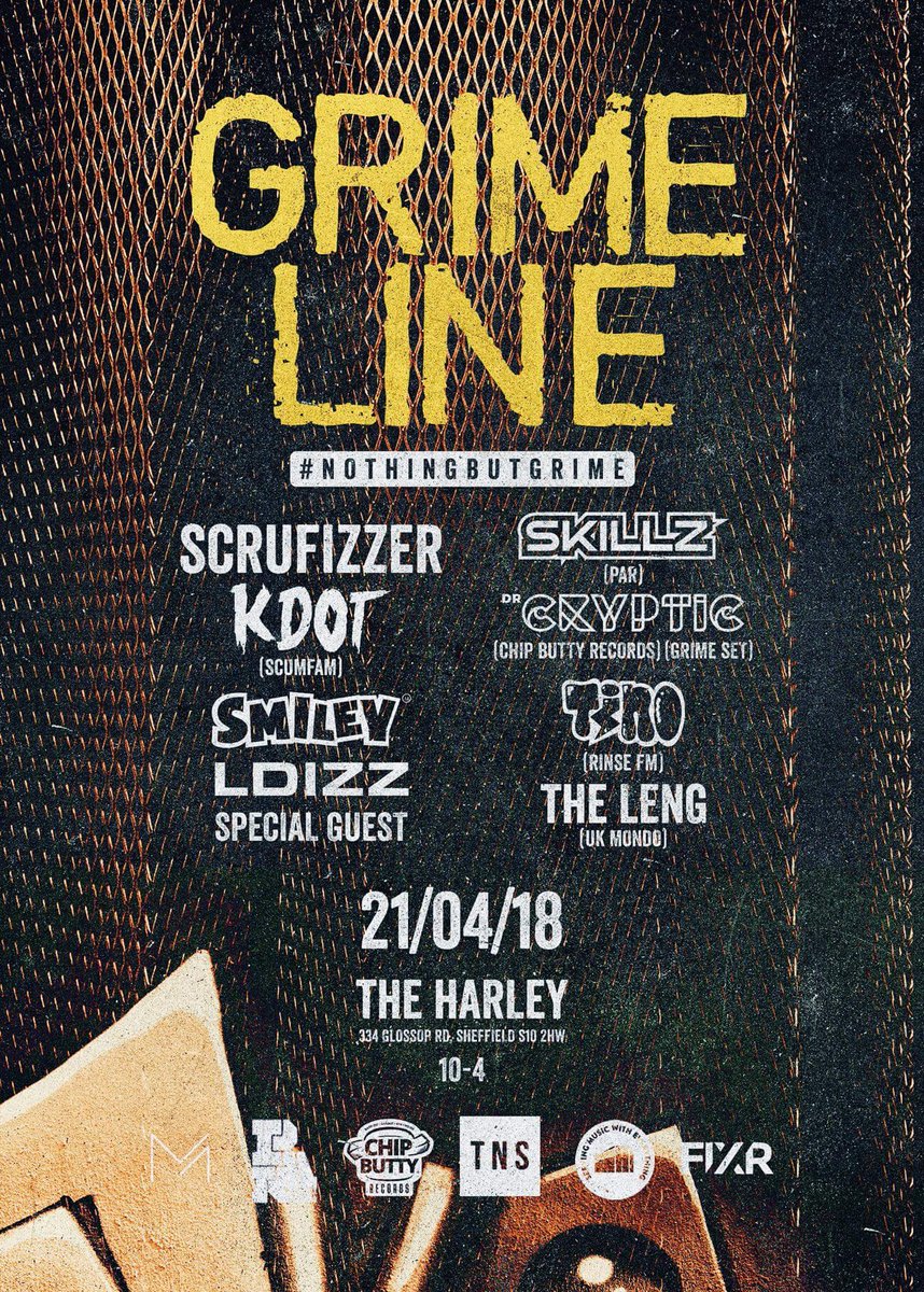 KDOT0114's tweet photo. Been a while since Iβve done a grime set live so this ones guna be special a week on Saturday Harley bar Sheffield @SCRUFIZZER @LDizzUK @SmileySFD πππππ₯π₯π₯#grimeline https://t.co/v1V3AK3TZ9