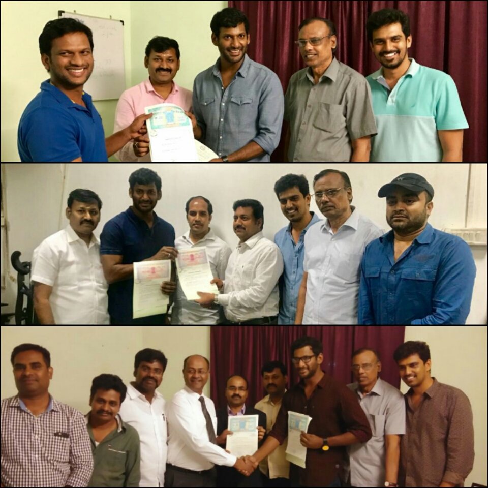 CineemaJunction's tweet photo. #TFPC Signs an agreement with NEW DSP / Mastering Centers

#Aerox For 2K &amp; 4K Pro 

#KSeraSera to provide service of E-Cinema

#Microplex for mastering &amp; provide DCI complaint projectors &amp; servers to theater owners.

@VishalKOfficial @prabhu_sr @menongautham @nasser_kameela https://t.co/XpWuTUEDvE