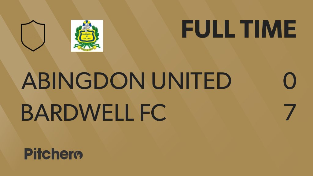 FULL TIME: Abingdon United 0 - 7 Bardwell FC
#ABIBAR #Pitchero
bardwellfc.com/teams/68306/ma…