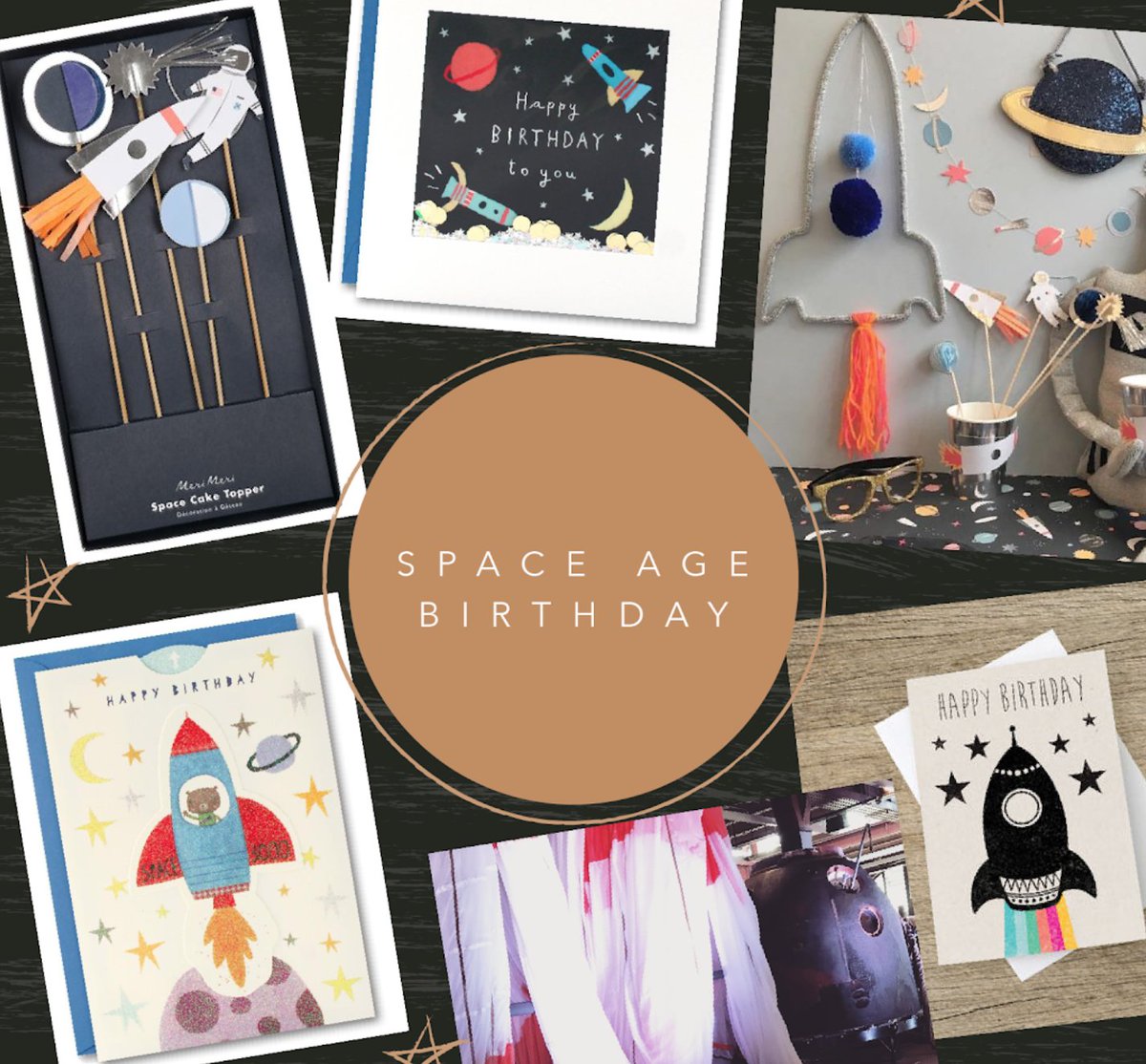 emily_hauck_'s tweet photo. Space Age Birthday Party. Shopping for stars + rockets, new post on the Karika Nova blog. https://t.co/bCpV2juqME
#space #rocket #spacebirthday #childrensbirthday #partyfun #paperlove https://t.co/gO4bynkQgV