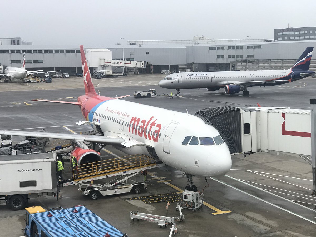 LondonDonald's tweet photo. At LHR on the way to Malta to talk crisis comms at the Global PR Summit by @ThePWorld My first flight on @AirMalta #PRSMalta https://t.co/Etq60SogBL