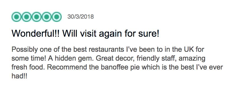 ToscaSouthwick's tweet photo. Another great review @TripAdvisor thank you 
Siobhan for the #5bubblereview #Southwick #hove #brighton #shoreham https://t.co/3dbpt5xm8v