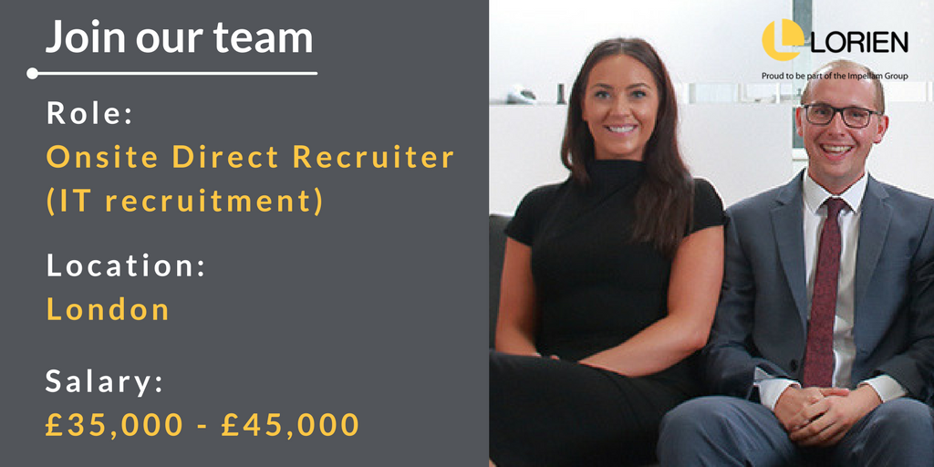 Have experience of working onsite / in-house or in an #RPO capacity delivering on #IT #recruitment? Why not join our team as an Onsite Direct #Recruiter? Find out more, and #apply here: bit.ly/2HdeQAI #CareersInRecruitment #JobsInRecruitment