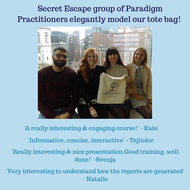 thebcfgroup's tweet photo. Paradigm Practitioner delegates @secret_escapes celebrate a successful day #training #feedback #behaviouralassesments https://t.co/hSGSZluDxg
